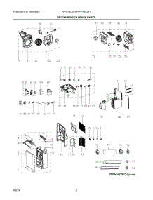 02 - Recommended Spare Parts parts for Electrolux Air Conditioner FFPH14C2R10 from AppliancePartsPros.com