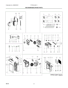 02 - Recommended Spare Parts parts for Electrolux Air Conditioner FFPW12C2R11 from AppliancePartsPros.com