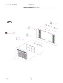 02 - Recommended Spare Parts parts for Electrolux Air Conditioner FFRA05C1Q115 from AppliancePartsPros.com