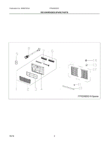 02 - Recommended Spare Parts parts for Electrolux Air Conditioner FFRA0622S12 from AppliancePartsPros.com