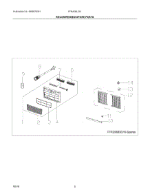 02 - Recommended Spare Parts parts for Electrolux Air Conditioner FFRA08L2S11 from AppliancePartsPros.com