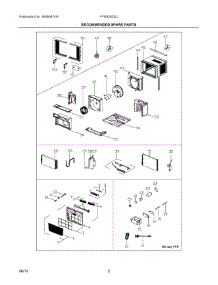 02 - Recommended Spare Parts parts for Electrolux Air Conditioner FFRA2922Q21 from AppliancePartsPros.com