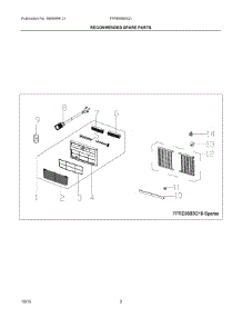 02 - Recommended Spare Parts parts for Electrolux Air Conditioner FFRE06B3Q17 from AppliancePartsPros.com