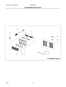 02 - Recommended Spare Parts parts for Electrolux Air Conditioner FFRE08B3Q17 from AppliancePartsPros.com