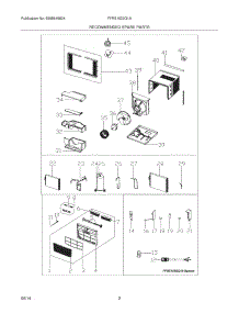 03 - Recommended Spare Parts parts for Frigidaire Room Air Conditioner FFRE1033Q1A0 from AppliancePartsPros.com