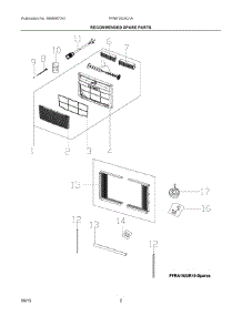 02 - Recommended Spare Parts parts for Electrolux Air Conditioner FFRE1033Q1A6 from AppliancePartsPros.com
