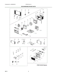 02 - Recommended Spare Parts parts for Electrolux Air Conditioner FFRE15L3Q14 from AppliancePartsPros.com