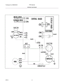 04 - Wiring Diagram parts for Frigidaire Room Air Conditioner FFRE18L3Q21 from AppliancePartsPros.com