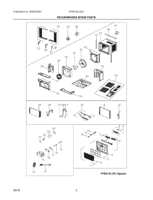 02 - Recommended Spare Parts parts for Electrolux Air Conditioner FFRE18L3S20 from AppliancePartsPros.com