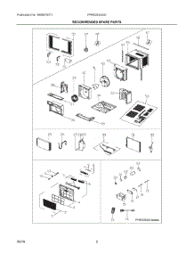 02 - Recommended Spare Parts parts for Electrolux Air Conditioner FFRE2533S20 from AppliancePartsPros.com