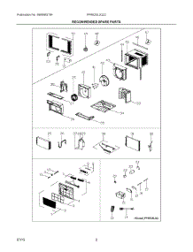 02 - Recommended Spare Parts parts for Electrolux Air Conditioner FFRE25L3Q22 from AppliancePartsPros.com