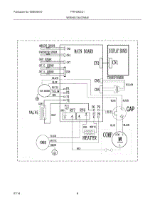 04 - Wiring Diagram parts for Frigidaire Room Air Conditioner FFRH0822Q10 from AppliancePartsPros.com
