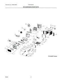 02 - Recommended Spare Parts parts for Electrolux Air Conditioner FFRH0822R10 from AppliancePartsPros.com