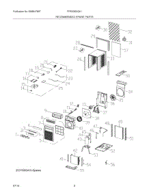 03 - Recommended Spare Parts parts for Frigidaire Room Air Conditioner FFRS0833Q1A0 from AppliancePartsPros.com