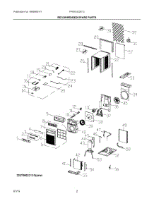 02 - Recommended Spare Parts parts for Electrolux Air Conditioner FFRS1022R10 from AppliancePartsPros.com