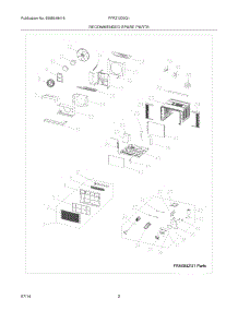 03 - Recommended Spare Parts parts for Frigidaire Room Air Conditioner FFRZ1233Q11 from AppliancePartsPros.com