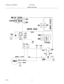 04 - Wiring Diagram parts for Frigidaire Room Air Conditioner FFRZ1233Q11 from AppliancePartsPros.com