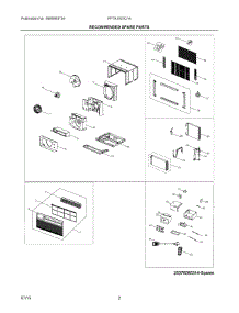 02 - Recommended Spare Parts parts for Electrolux Air Conditioner FFTA1033Q14 from AppliancePartsPros.com