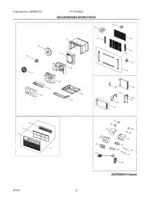 02 - Recommended Spare Parts parts for Electrolux Air Conditioner FFTA1033Q24 from AppliancePartsPros.com
