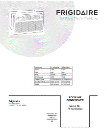 01 - Cover Sheet parts for Electrolux Air Conditioner FFTA1033Q25 from AppliancePartsPros.com