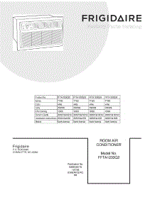 01 - Cover parts for Frigidaire Room Air Conditioner FFTA1233Q25 from AppliancePartsPros.com