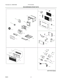 02 - Recommended Spare Parts parts for Electrolux Air Conditioner FFTA1233S20 from AppliancePartsPros.com