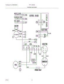 04 - Wiring Diagram parts for Frigidaire Room Air Conditioner FFTH1422Q21 from AppliancePartsPros.com
