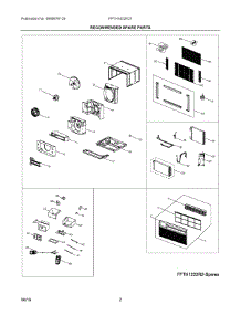 02 - Recommended Spare Parts parts for Electrolux Air Conditioner FFTH1422R21 from AppliancePartsPros.com