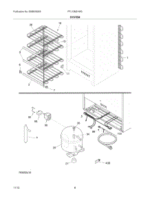07 - System parts for Frigidaire Freezer FFU13M3HW3 from AppliancePartsPros.com