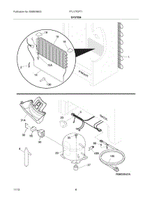 07 - System parts for Frigidaire Freezer FFU17F2PT1 from AppliancePartsPros.com