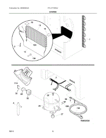 04 - System parts for Electrolux Freezer FFU17F5HWV from AppliancePartsPros.com