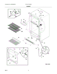 03 - Cabinet parts for Electrolux Freezer FFUH21F2NWB from AppliancePartsPros.com
