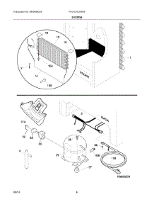 04 - System parts for Electrolux Freezer FFUH21F2NWB from AppliancePartsPros.com