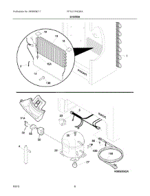 04 - System parts for Electrolux Freezer FFVU21F4QWA from AppliancePartsPros.com