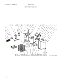 02 - Recommended Spares parts for Electrolux Wine Cooler FFWC3822QS0 from AppliancePartsPros.com