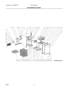 02 - Recommended Spares parts for Electrolux Wine Cooler FFWC38C2QS0 from AppliancePartsPros.com