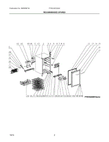 02 - Recommended Spares parts for Electrolux Wine Cooler FFWC4222QS0 from AppliancePartsPros.com