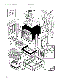 04 - Body parts for Electrolux Range FGDS3065PFC from AppliancePartsPros.com