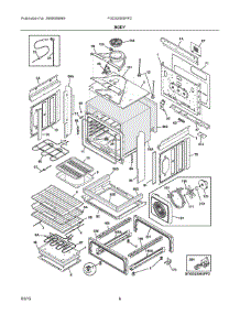 04 - Body parts for Electrolux Range FGDS3065PFD from AppliancePartsPros.com