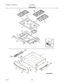 05 - Top / Drawer parts for Electrolux Range FGDS3065PFE from AppliancePartsPros.com