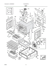 04 - Body parts for Electrolux Range FGDS3065PFG from AppliancePartsPros.com
