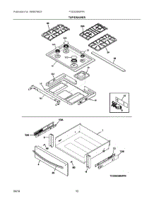 05 - Top / Drawer parts for Electrolux Range FGDS3065PFK from AppliancePartsPros.com