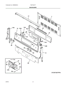 02 - Backguard parts for Electrolux Range FGEF302TPBA from AppliancePartsPros.com