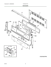 02 - Backguard parts for Electrolux Range FGEF302TPFA from AppliancePartsPros.com