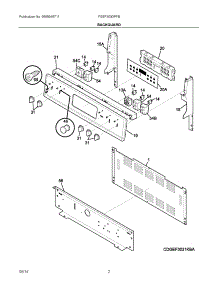 02 - Backguard parts for Electrolux Range FGEF3030PFB from AppliancePartsPros.com