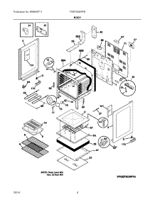 03 - Body parts for Electrolux Range FGEF3030PFB from AppliancePartsPros.com