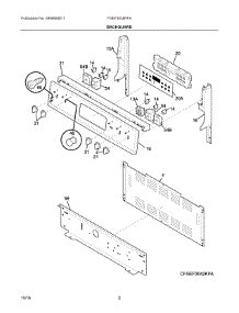 02 - Backguard parts for Electrolux Range FGEF3035RFA from AppliancePartsPros.com