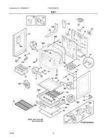 03 - Body parts for Electrolux Range FGEF3035RFA from AppliancePartsPros.com