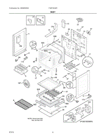 03 - Body parts for Electrolux Range FGEF3035RWA from AppliancePartsPros.com