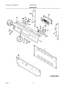 02 - Backguard parts for Electrolux Range FGEF3055MFG from AppliancePartsPros.com